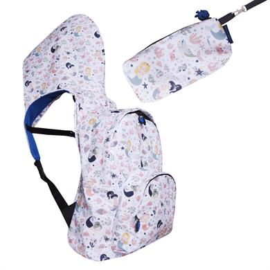 Morikukko B.T.S. Mermaıd Çıkarılabilir Kapüşonlu Sırt Çantası