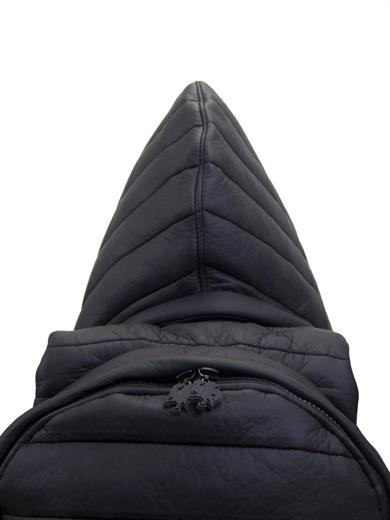 Morikukko Puffer Shadow Black Çıkabilir Kapüşonlu Sırt Çantası