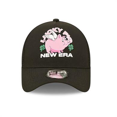New Era Şapka 940 AF Trucker Repreve Lucky Pig Black