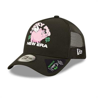 New Era Şapka 940 AF Trucker Repreve Lucky Pig Black