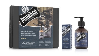 Proraso Duo Sakal Seti Bakım Yağı + Şampuan Azur Lime