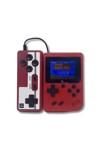 Retro 400 Nostalji Oyunlu Mini Atari Gameboy & Gamebox Oyun Konsolu Kırmızı