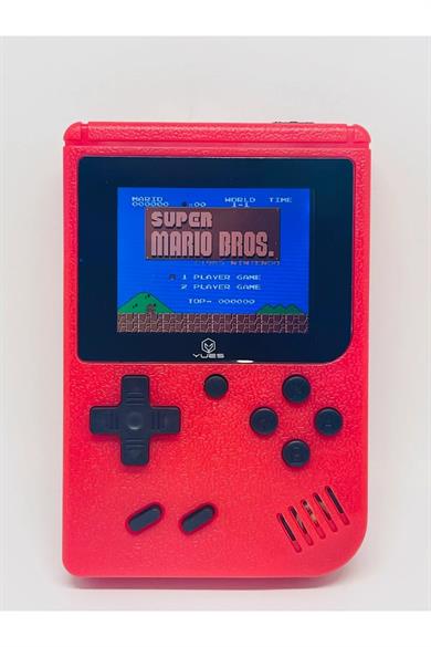 Retro 400 Nostalji Oyunlu Mini Atari Gameboy & Gamebox Oyun Konsolu Kırmızı