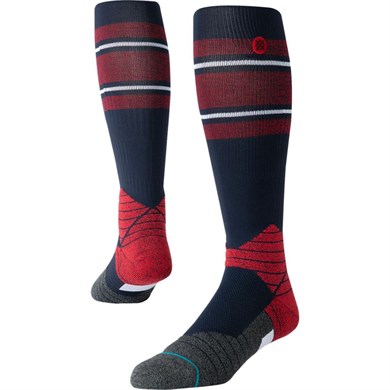 Stance Erkek Beyzbol Çorabı Dmnd Pro Stripe OTC Red / White / Blue