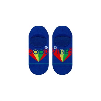 Stance Erkek Kısa Patik Çorap Vibe Rainbow Low Blue
