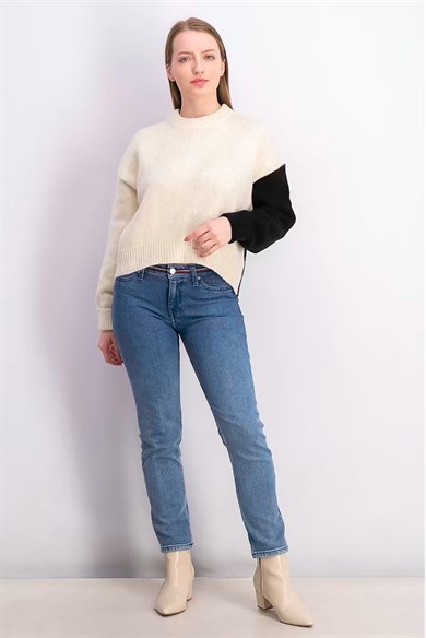 Topshop Kazak Crew Neck Bej