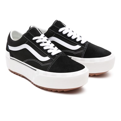 Vans Ayakkabı Old Skool Stacked Suede Canvas Black