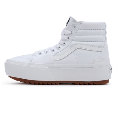 Vans Ayakkabı SK8-HI Stacked Canvas True White