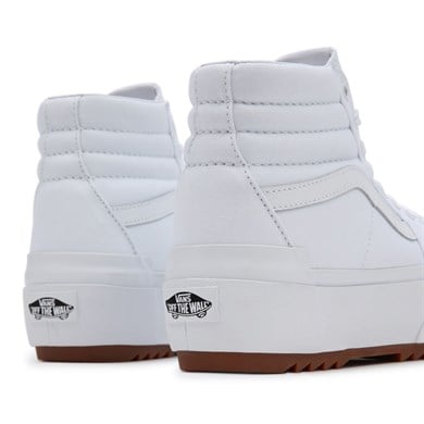 Vans Ayakkabı SK8-HI Stacked Canvas True White