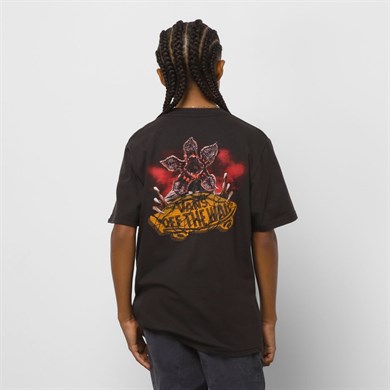 Vans X Stranger Things Çocuk Tshirt Hopper Black
