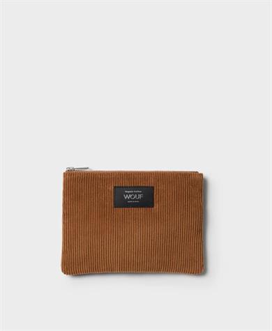 Wouf Clutch, El Çantası Pouch Corduroy Caramel