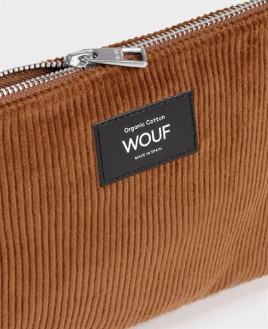 Wouf Clutch, El Çantası Pouch Corduroy Caramel