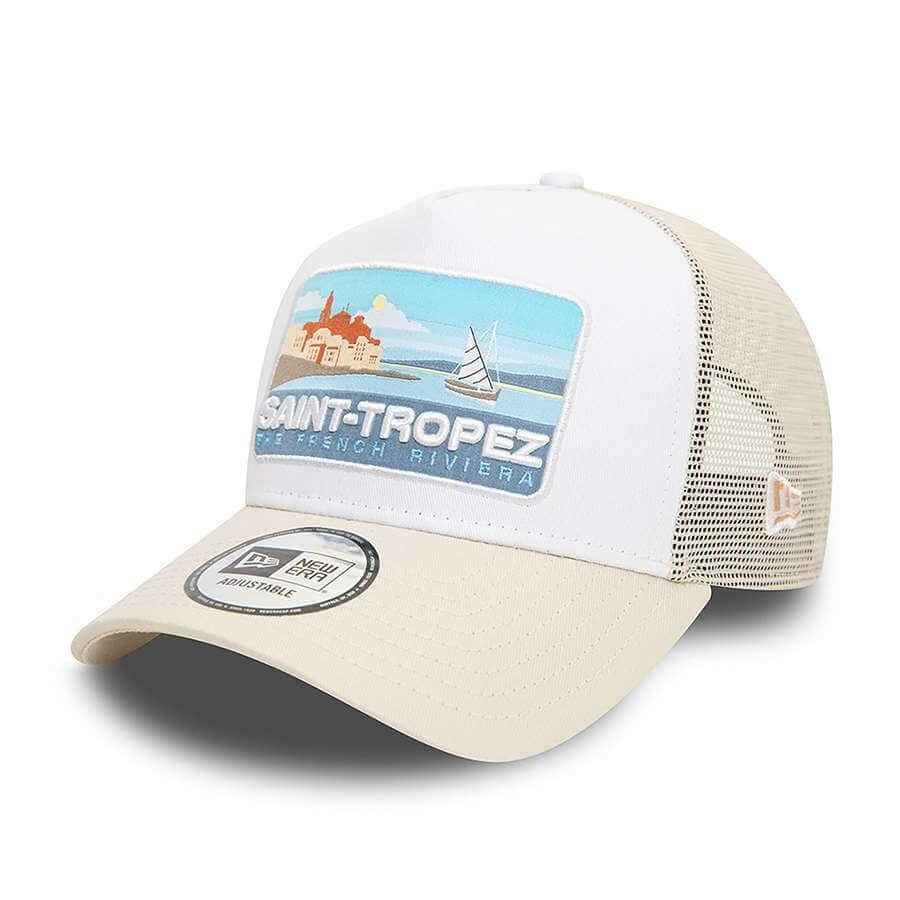 New Era Unisex Şapka Saint-Tropez A-Frame Trucker Cap – White_60503541