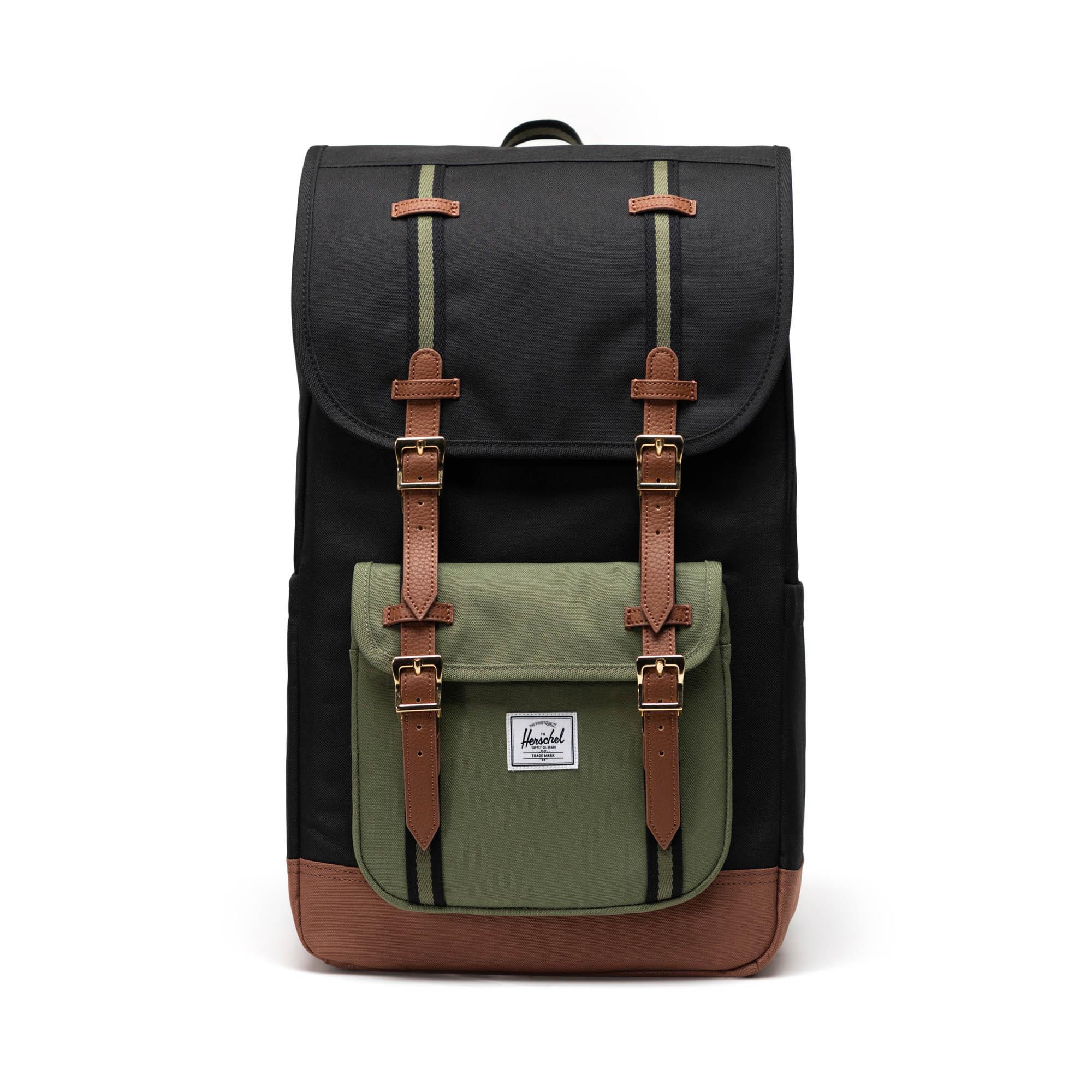 Herschel Sırt Çantası Little America Black/Four Leaf Clvr/Sddle Brn_11390-06427-OS