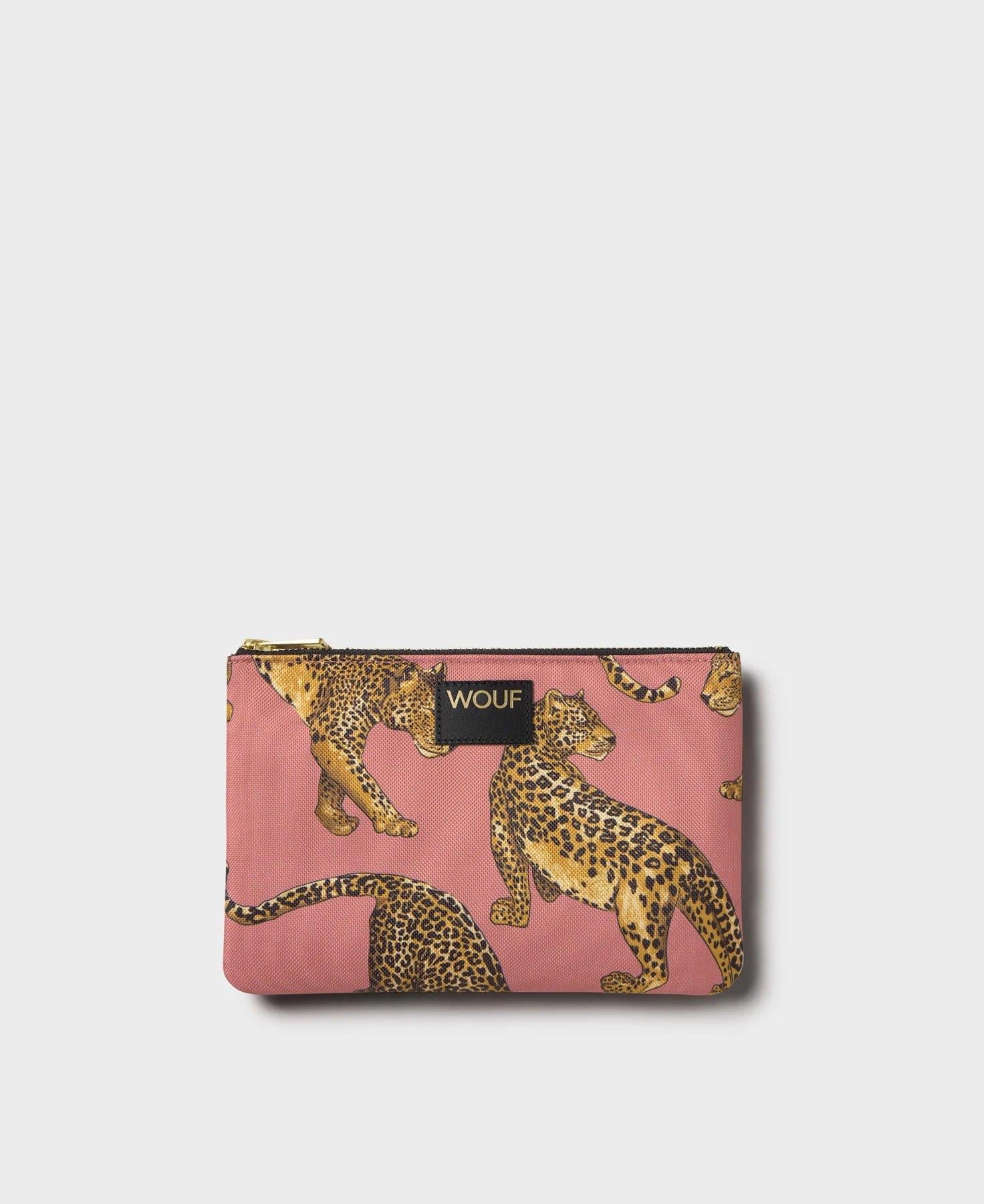 Wouf Clutch, El Çantası Pouch Blush Leopard_PP250017