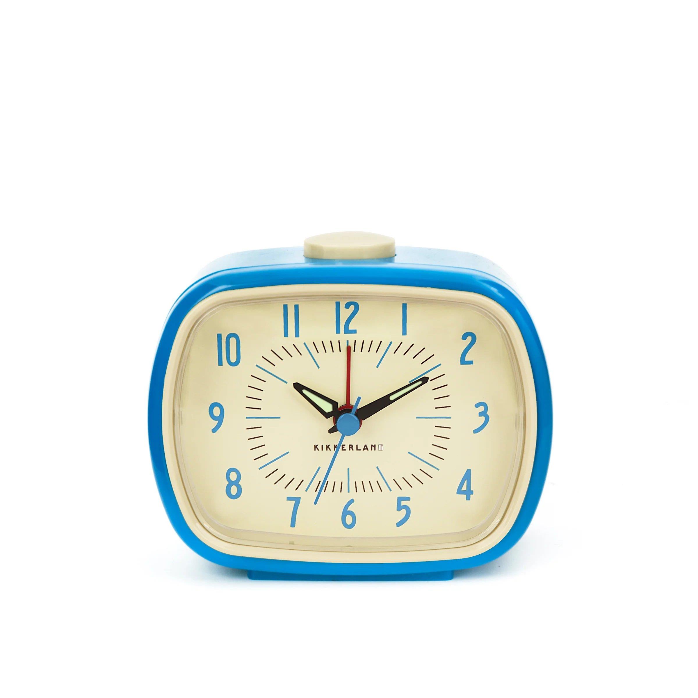 Kikkerland Blue Retro Alarm Clock-Retro Çalar Saat Mavi_AC08-BL