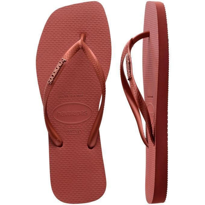 Havaianas Parmakarası Terlik Square Logo Metallic Mahogany_4148257-5416