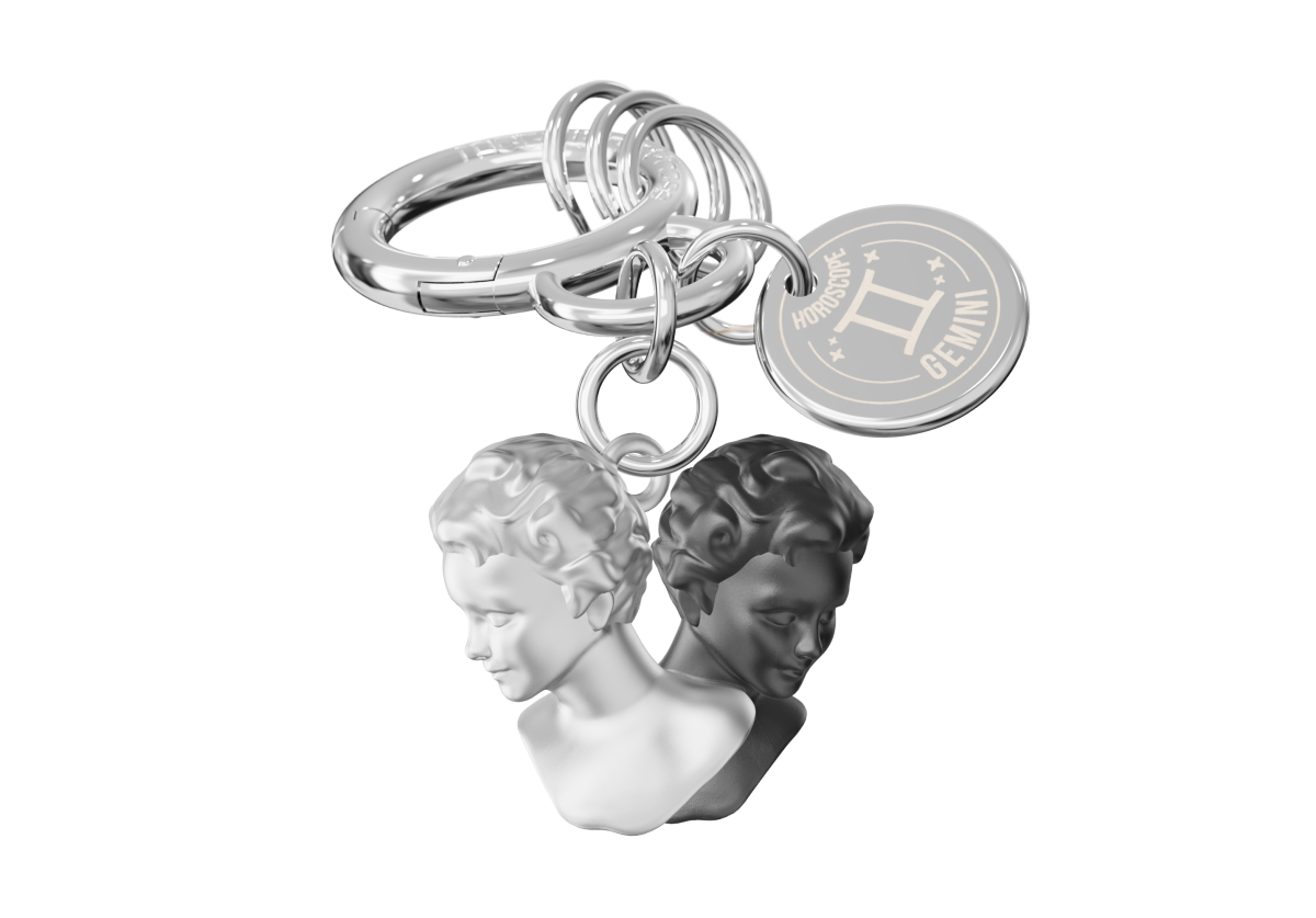 Metalmorphose Burç Koleksiyonu İkizler Burcu Anahtarlık / Çanta Aksesuarı_MTM352-01