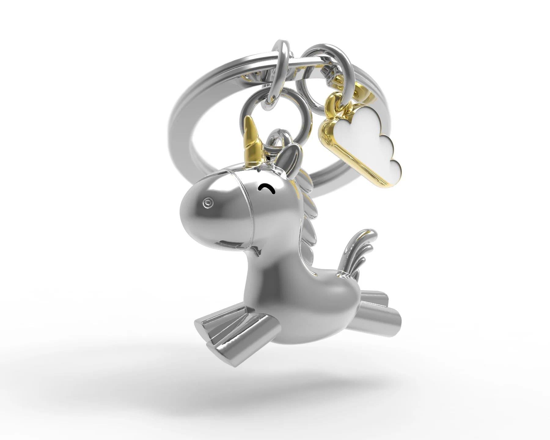 Metalmorphose Anahtarlık 3D Uçan Unicorn_MTM119-01