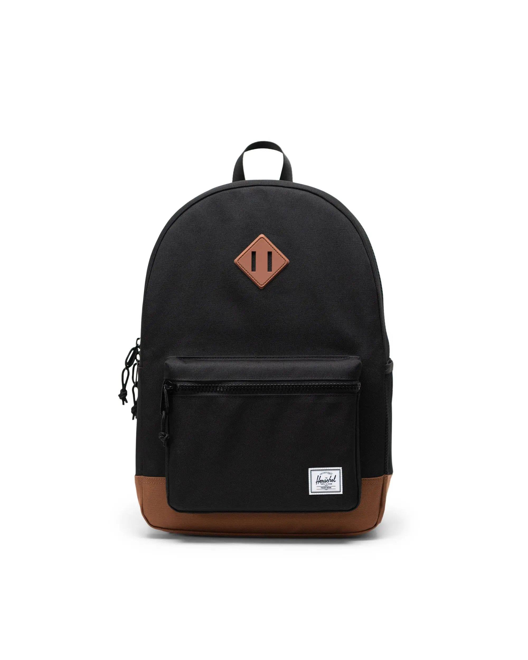 Herschel Çocuk Sırt Çantası Heritage Youth Backpack Black/Saddle Brown_11576-04735-OS
