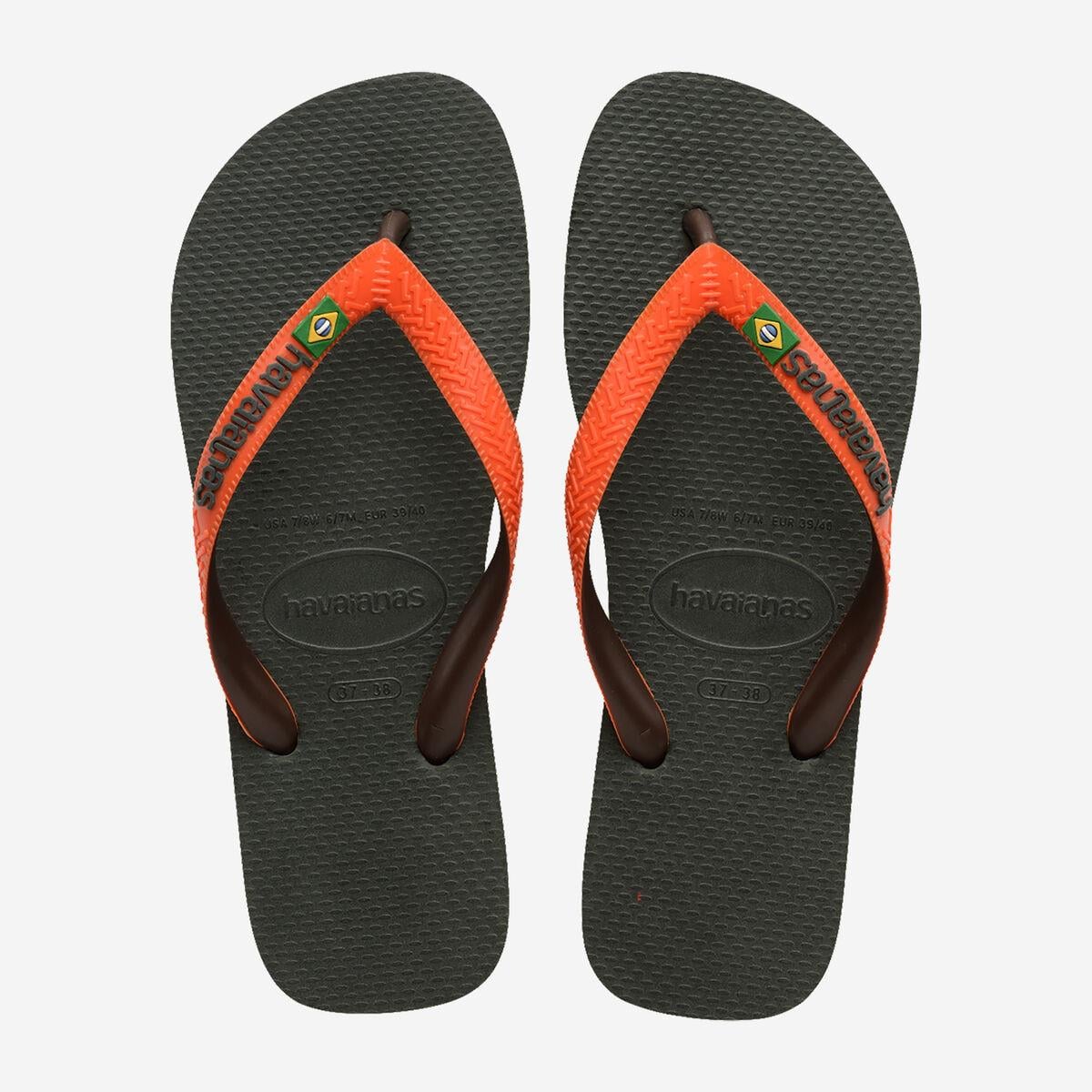 Havaianas Parmak Arası Terlik Brasil Mix Mix Olive Green/Sunset Orange_4123206-7074