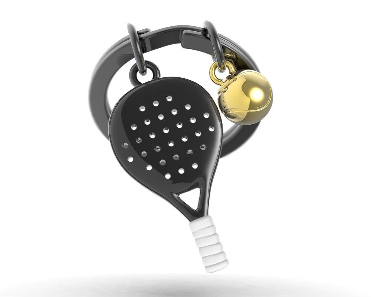 Metalmorphose Anahtarlık Padel Tenis Siyah_MTM318-01
