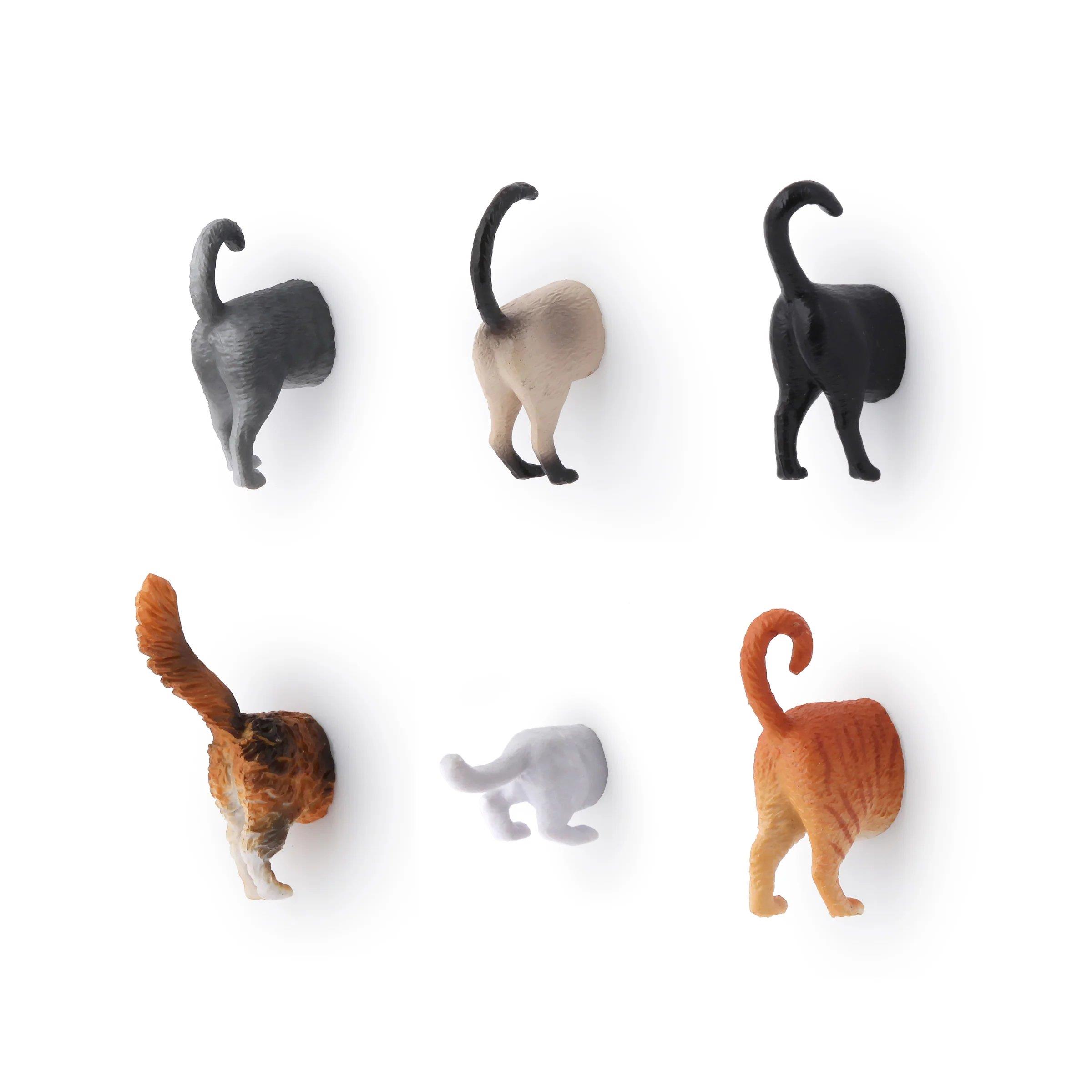 Kikkerland Cat Butt Magnets-Magnet Kedi Poposu_MG53
