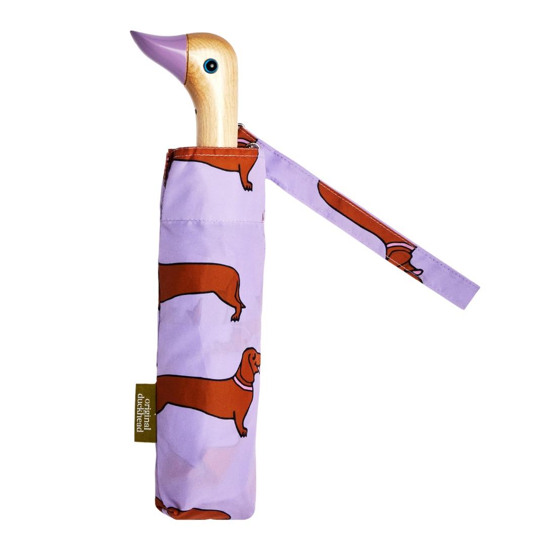 Original Duckhead Duck Kompakt Şemsiye Dachshund Purple_CC029