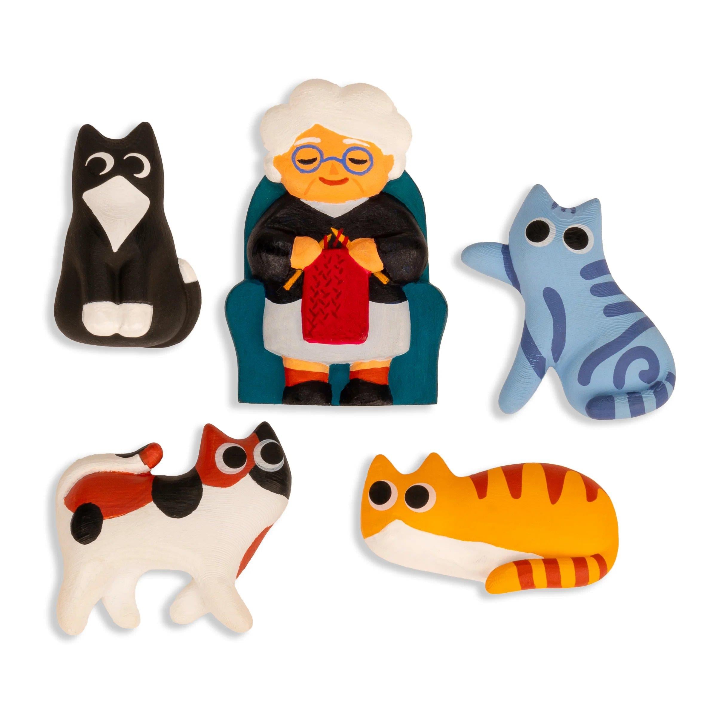 Kikkerland Cat Lady Magnets-Kedi Magnet_MG96
