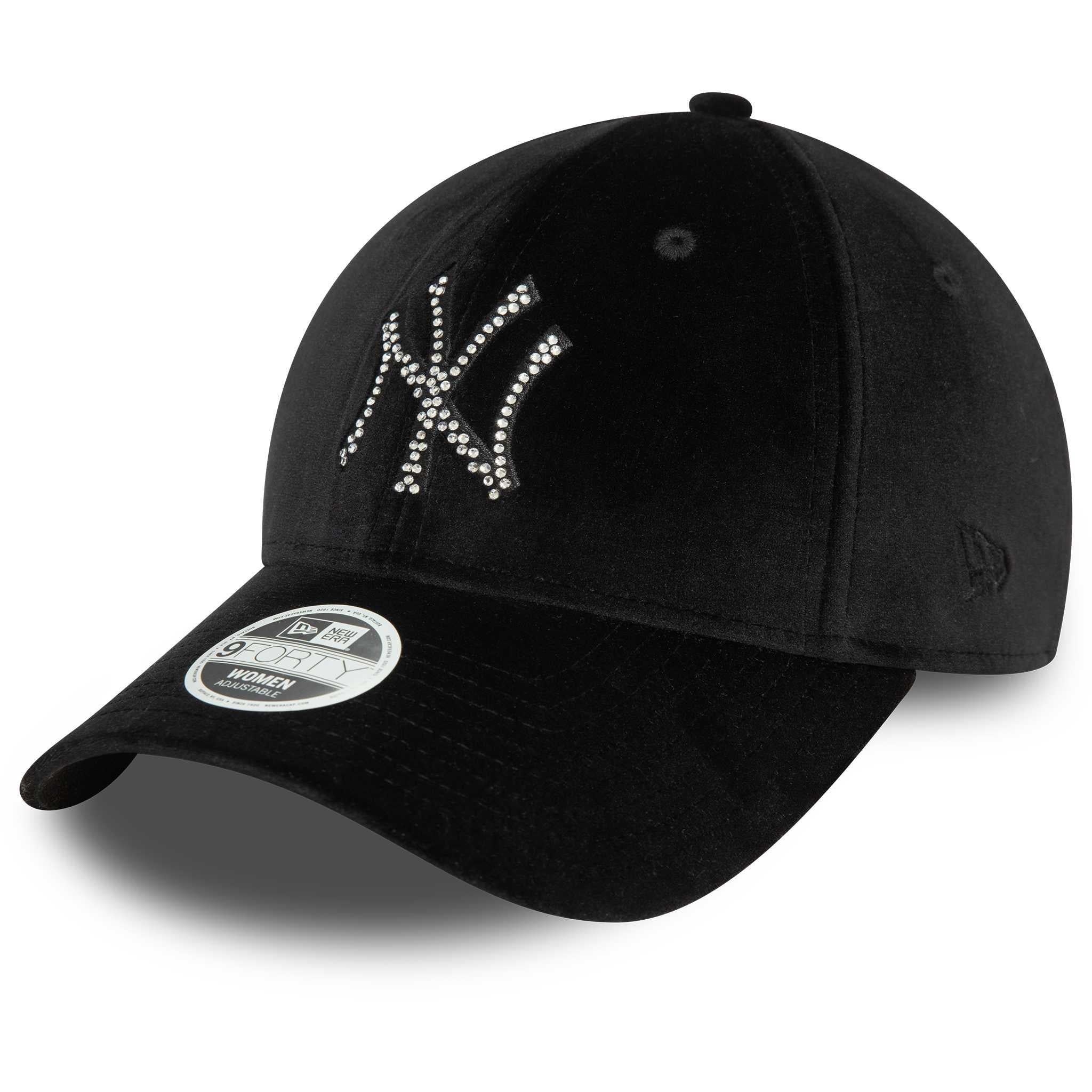 New Era Kadın Şapka Wmns Velour Diamante 9forty New York Yankees Black_60580876