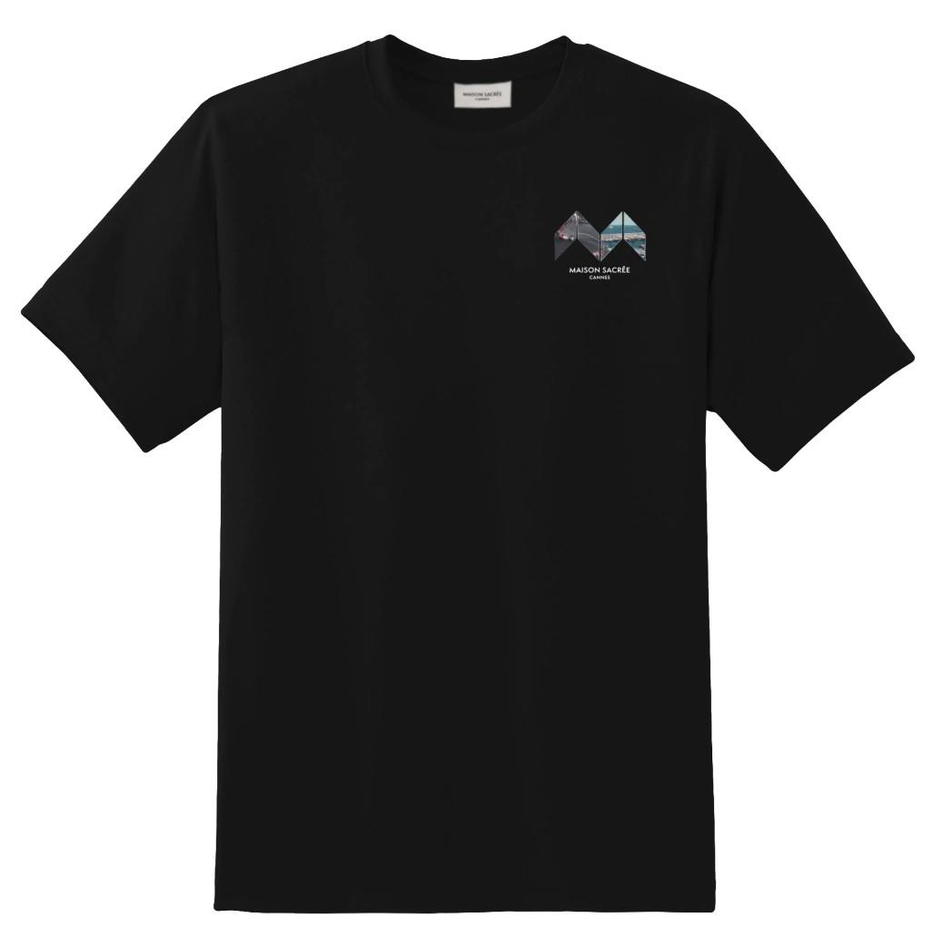Maison Sacrée Tshirt Sur La Route Baskılı Siyah_MSTSLRBS