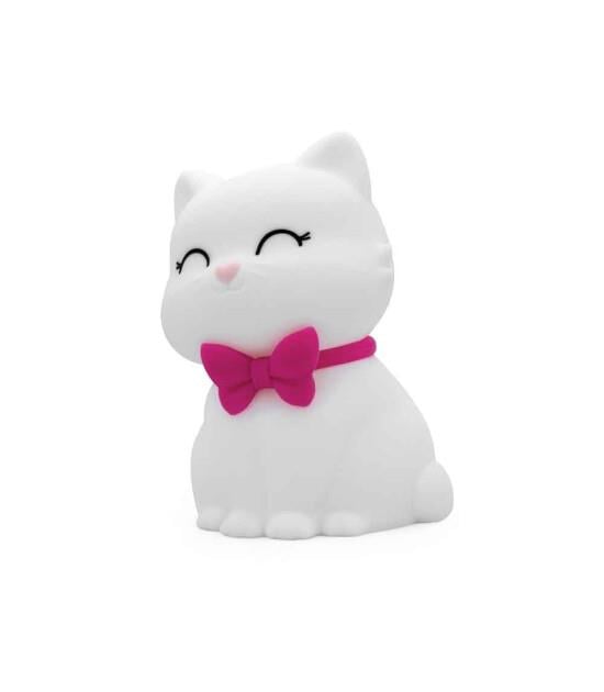 Dhink Silikon Gece Lambası Kedi Tosh Beyaz_DHINK434-01