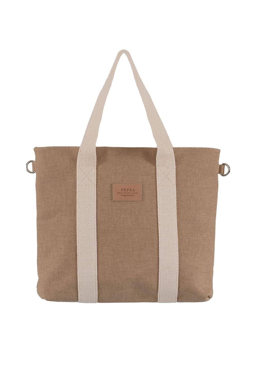 Pupba Omuz Çantası Yaga Large Tote Bag Taba_PUPTOTELS