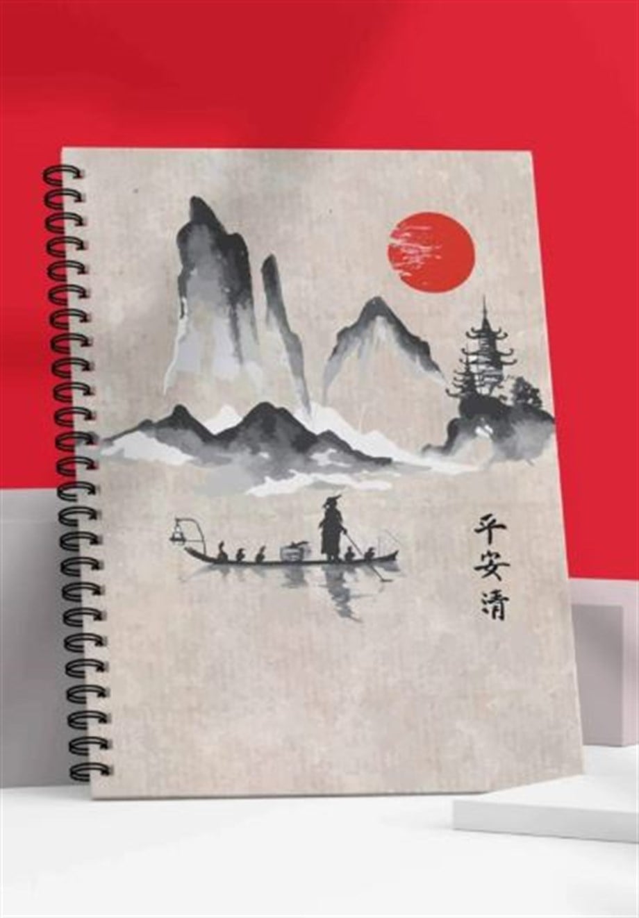 Apeirona Noktalı Defter Japon Kayığı_APE21