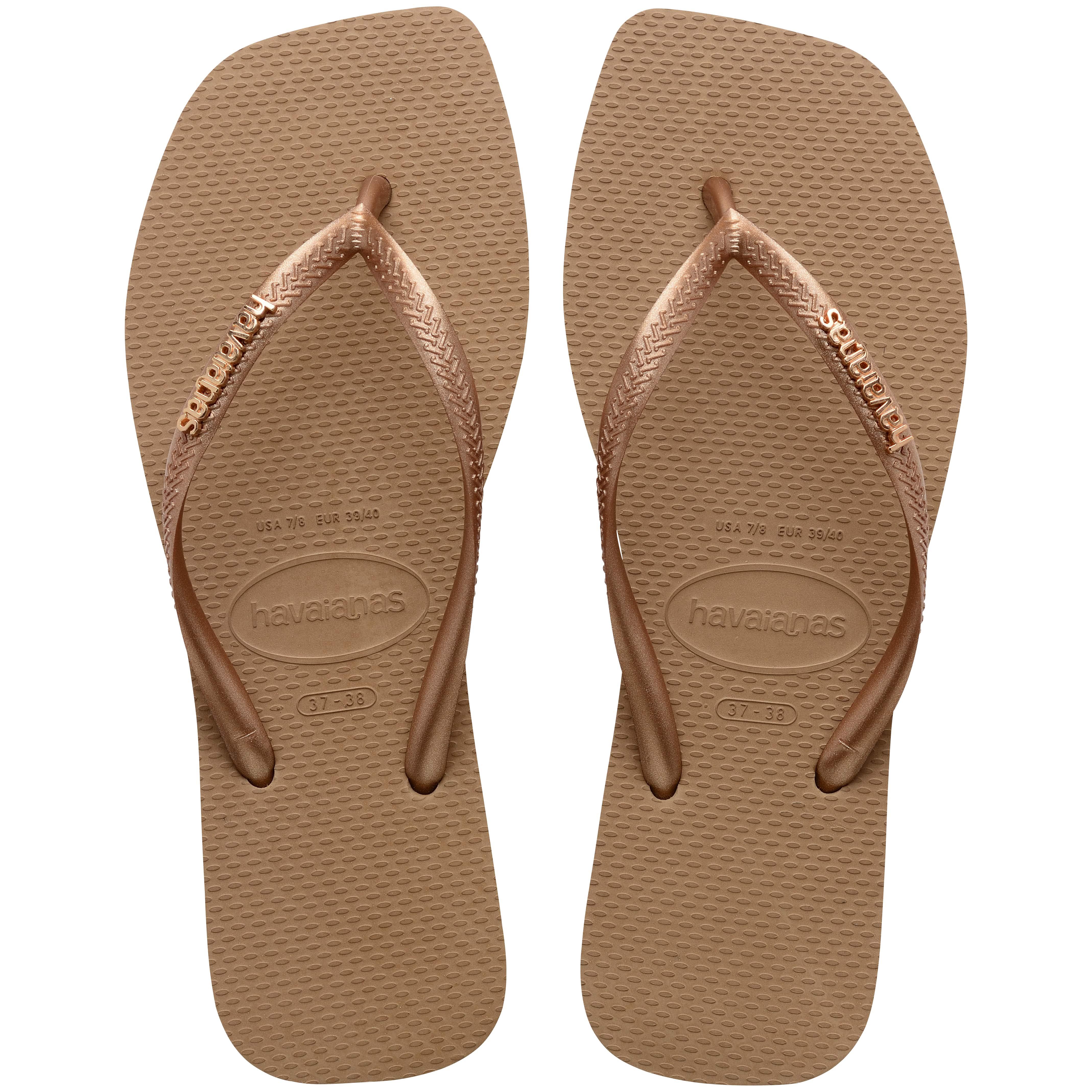 Havaianas Parmakarası Terlik Square Logo Metallic Rose/Gold_4148257-5282