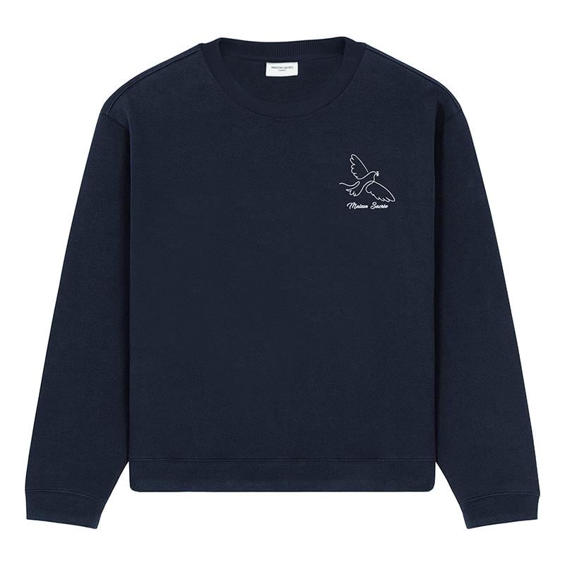 Maison Sacrée Sweatshirt Paloma Lacivert Baskılı_MSPLS01