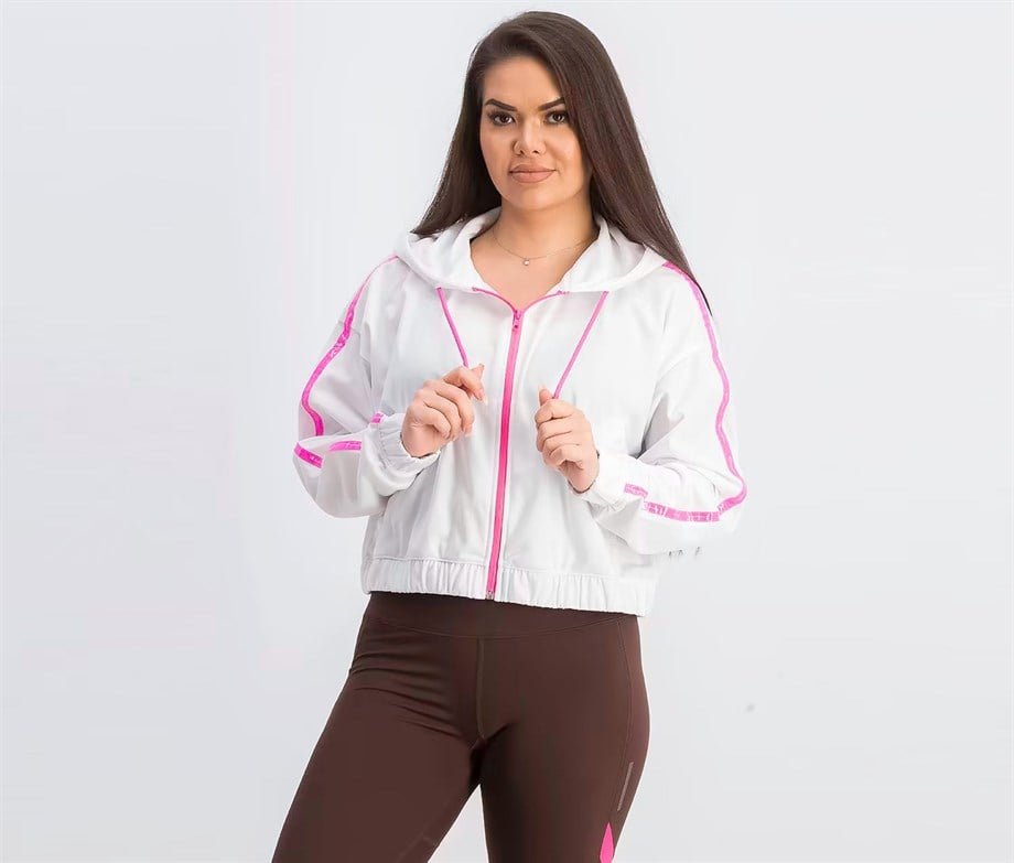 Champion Fermuarlı Ceket Beyaz_112755-S20-WW001