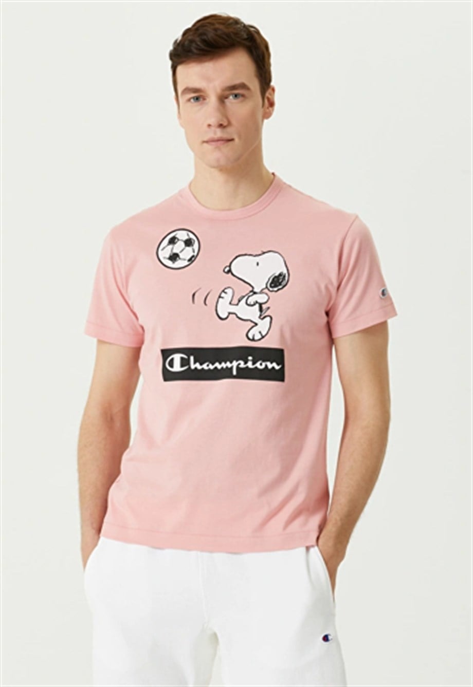 Champion Tshirt x Peanuts Açık Pembe_101760469_845