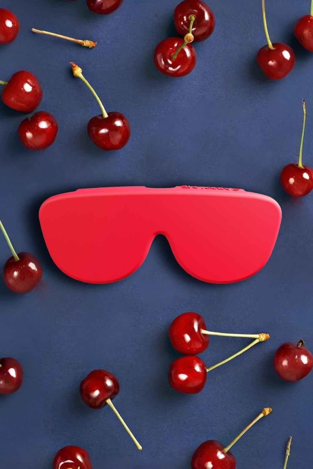 Carry Me Case Silikon Gözlük Kılıfı - Kırmızı_CarryMeCaseKırmızı