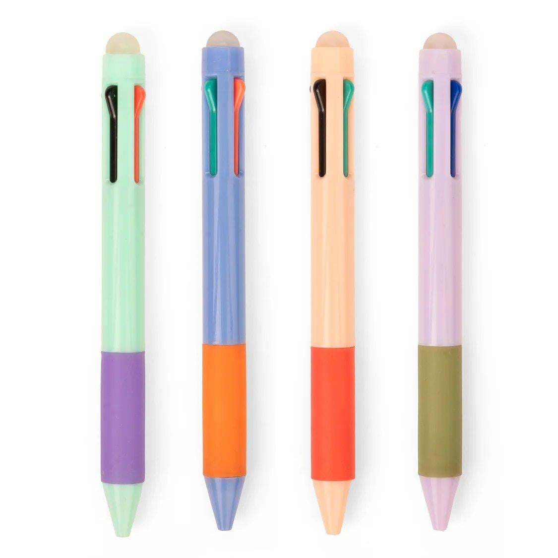 Kikkerland Multicolor Erasable Pen-Çoklu Silinebilir Renkli Tükenmez Kalem_INK27-A