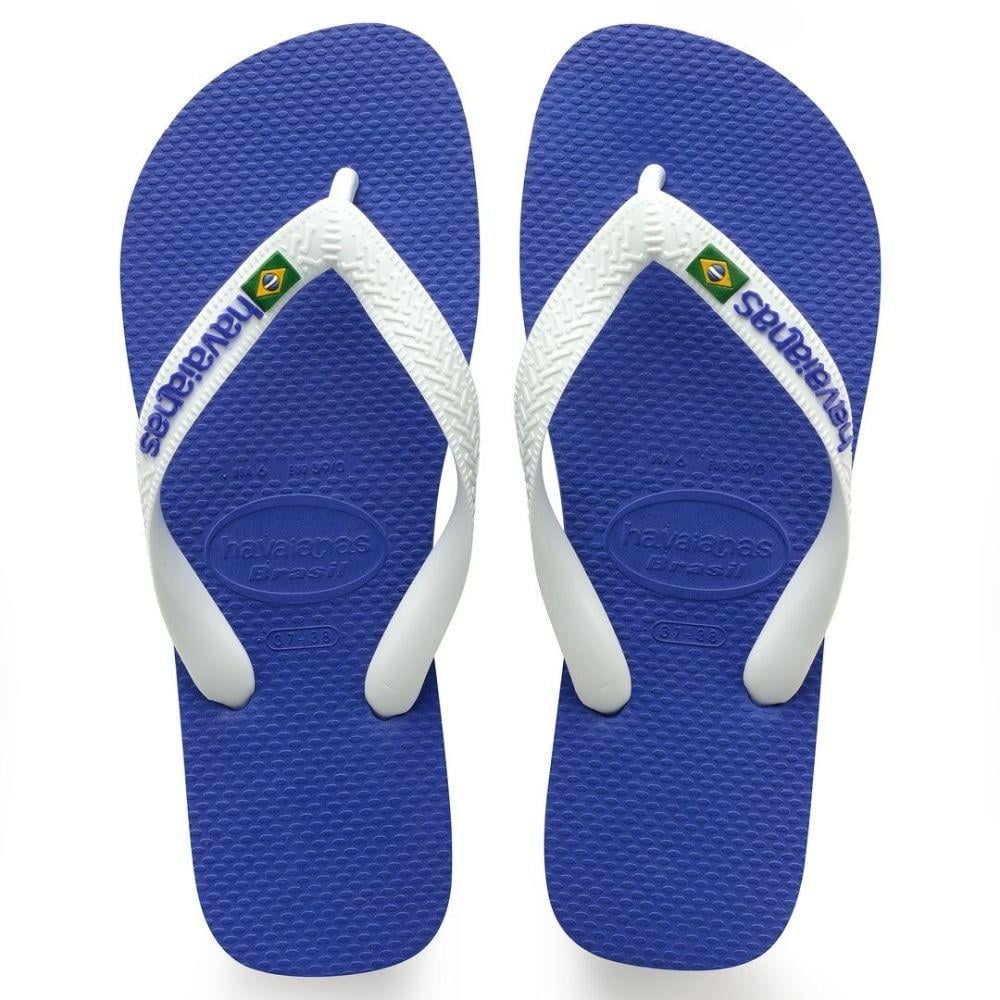 Havaianas Parmak Arası Terlik Brasil Logo Marine Blue_4110850-3006