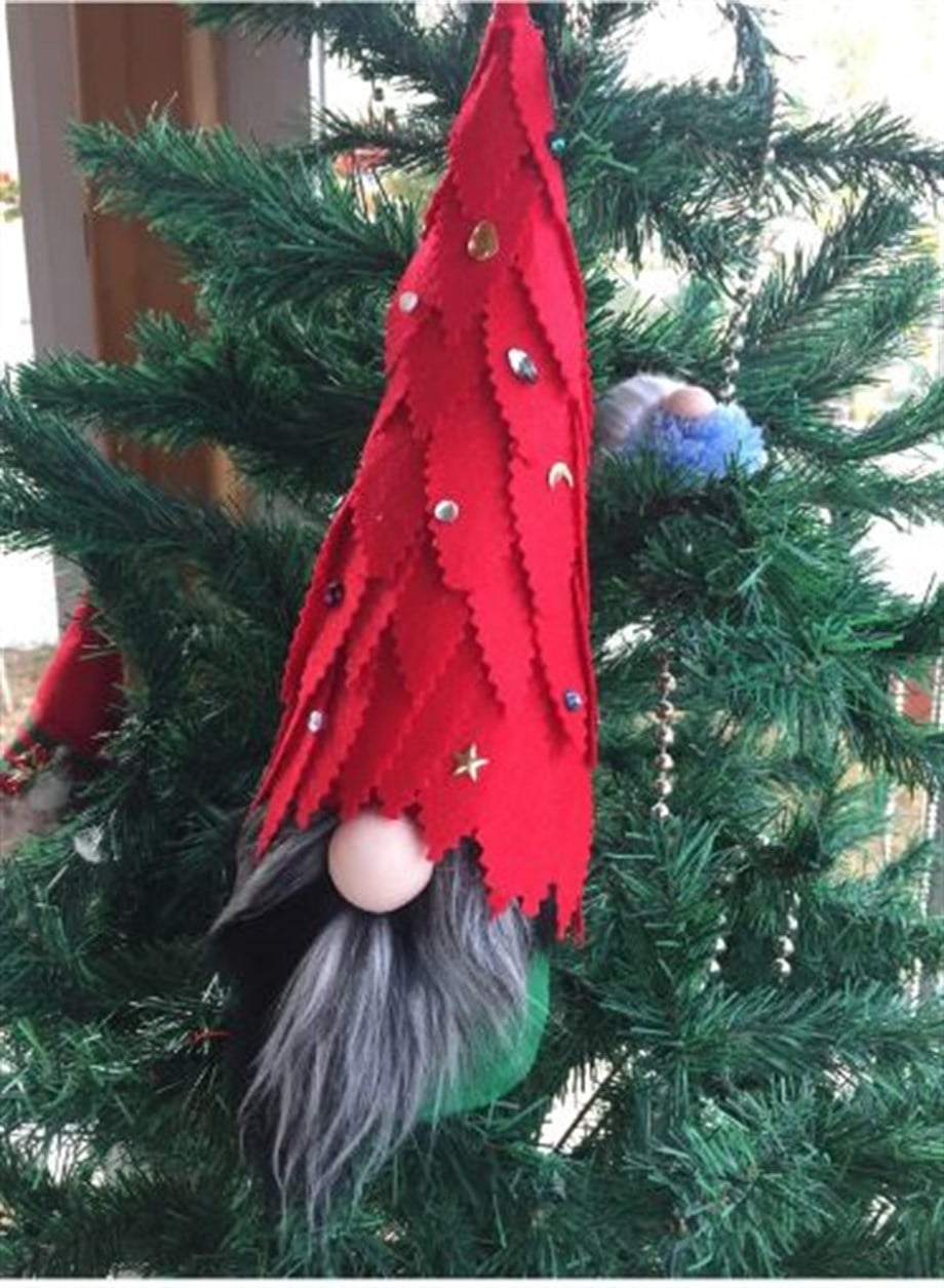 Gnome, Şans Cücesi Yılbaşı Dekoru Kırmızı_GNOMEK