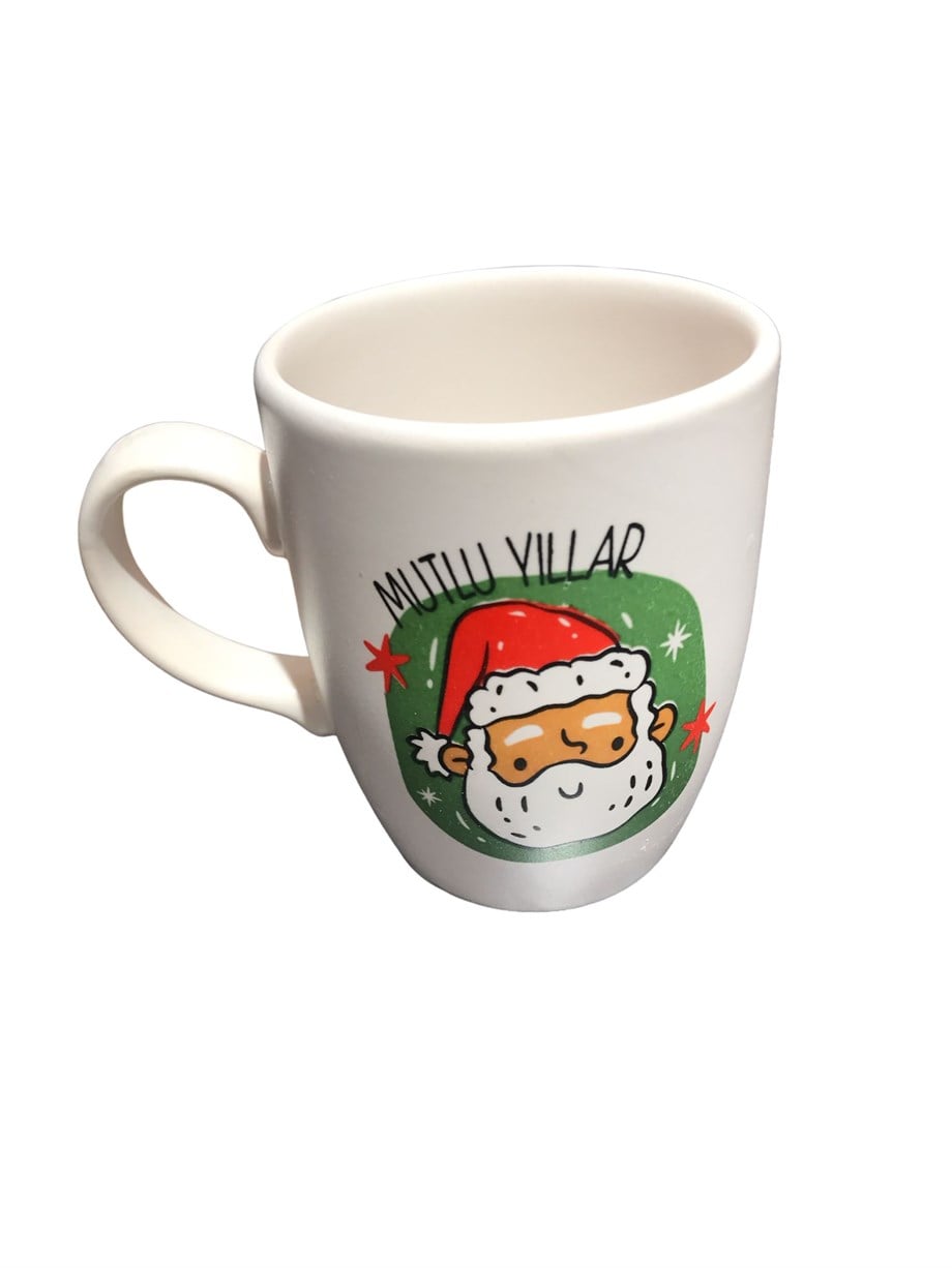 Hipster Deer Kupa Seramik Mutlu Yıllar Noel Baba 3_HDKUPYIL15