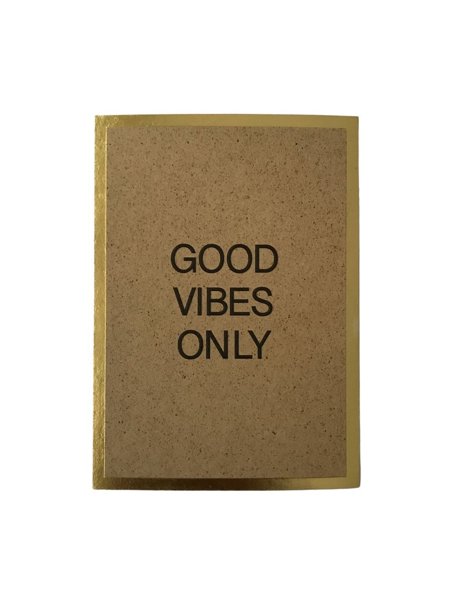 Hipster Deer Tebrik Kartı Good Vibes Only_TCHKART004