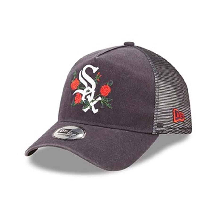 New Era Şapka 940 AF Trucker Chicago White Sox Flower 9Forty Navy_60298824