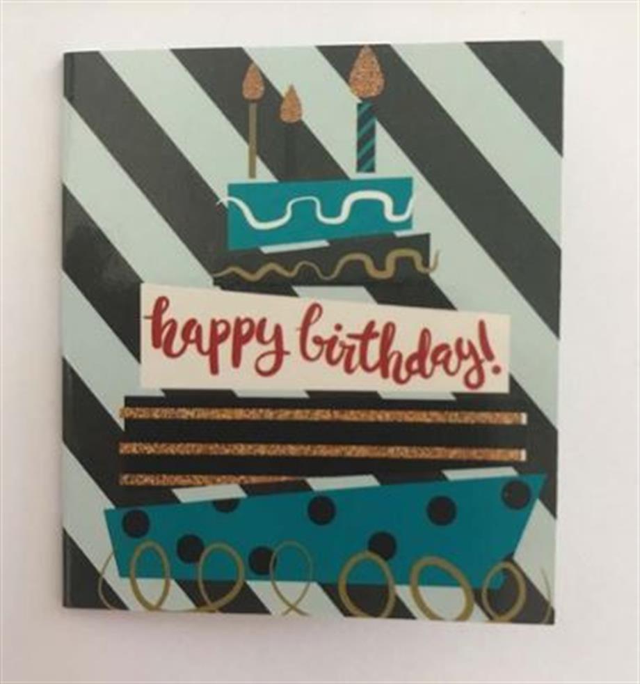 Pape Mini Teprik Kartı Happy Birthday Mavi_PK01-6726