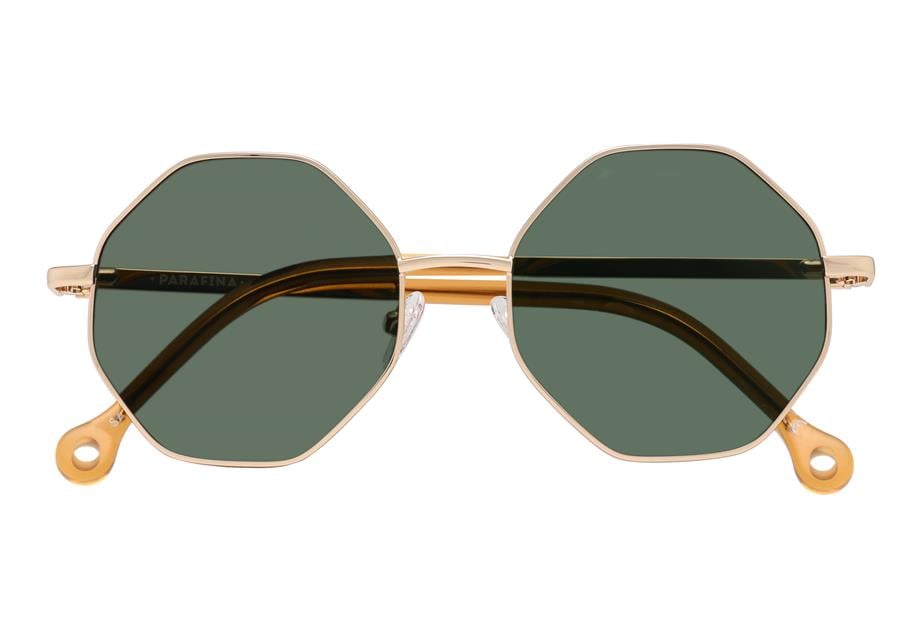 Parafina Güneş Gözlüğü Brisa Gold Green_BRI-GLD-DGN