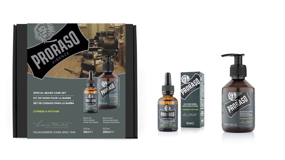 Proraso Duo Sakal Seti Bakım Yağı + Şampuan Cypress & Vetyver_400747