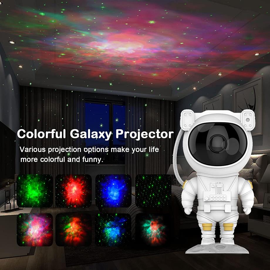 Starry Sky Projector Astronot Gece Lambası Nebula ve Samanyolu