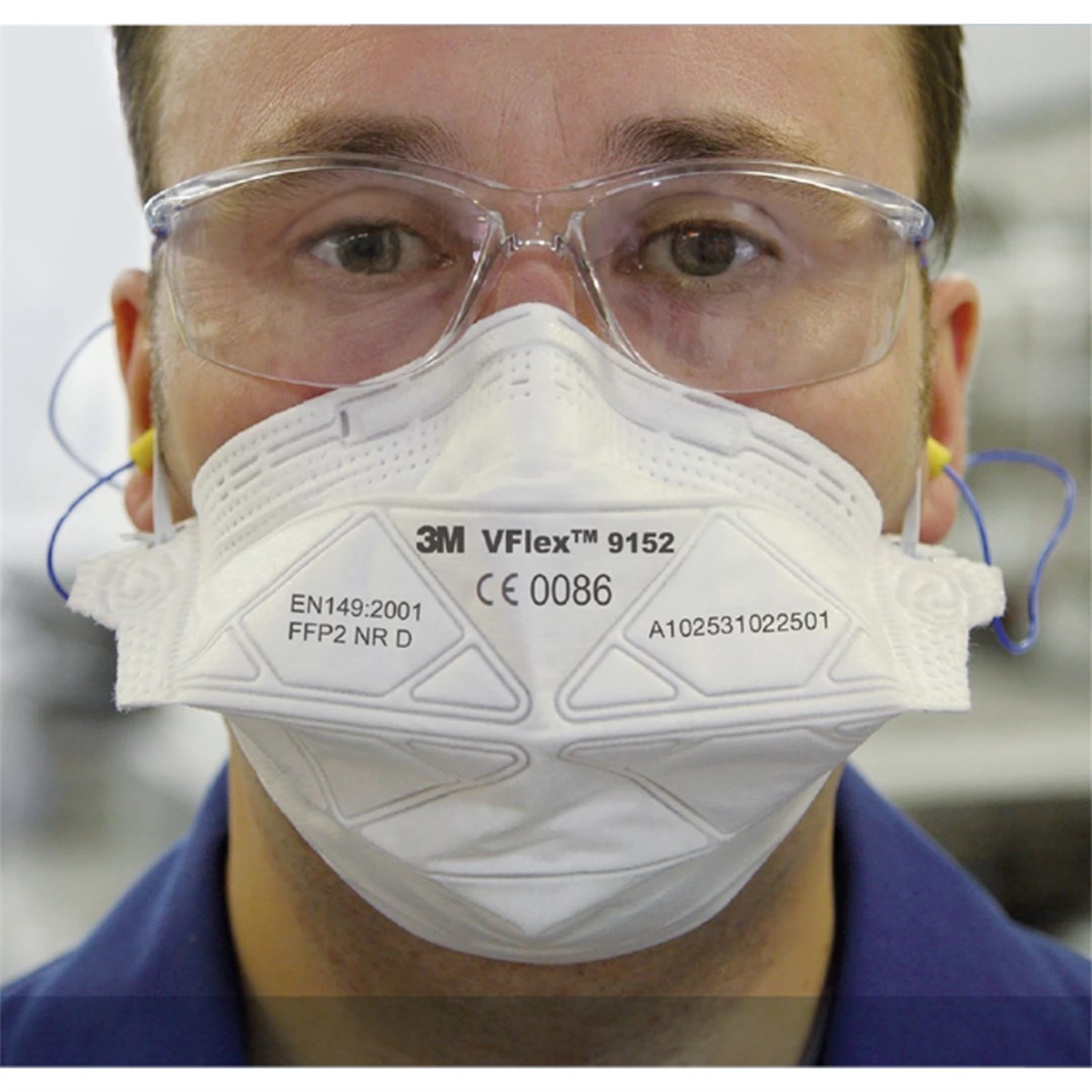 3m Vflex 9152E FFP2 Ventilsiz Toz ve Sis Solunum Koruyucu Maske 15 Adet